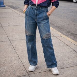 Vintage 80s Plamettos High Waist Mom Jeans with Knee Detail